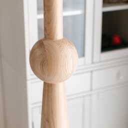 Tall Unfinished Wood Table Leg Handmade Turned Furniture Foot, 880mm - thumbnail 3