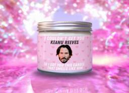 Keanu Scented Soy Wax Candle Funny Novelty Gift, 9 Oz - thumbnail 1
