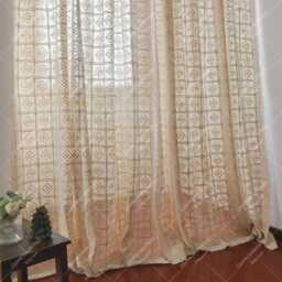 Chic Crochet Curtain Panel Farmhouse Sheer Window Drape - thumbnail 3