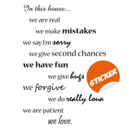 House Wall Quote Sticker - in This Decal Art Family Rules Quotes Home Decor Love We Do Inspirational Motivational Saying Declas - thumbnail 2