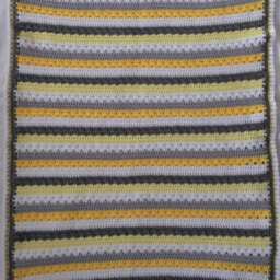 "Unisex Baby Crochet Blanket, New Gift, Shower Present, 25"" X 31" - thumbnail 3