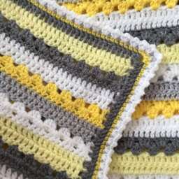 "Unisex Baby Crochet Blanket, New Gift, Shower Present, 25"" X 31"