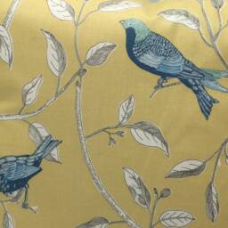 Yellow Finches Cushion, Sanderson Design - thumbnail 3