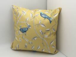 Yellow Finches Cushion, Sanderson Design - thumbnail 1