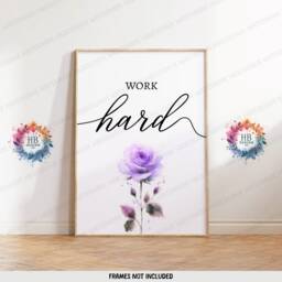 Home Office Prints - Set Of 3 Posters - Minimalist Desk Decor Work From Wall Art Purple Wfh Gifts Coworker Workplace Pictures - thumbnail 3