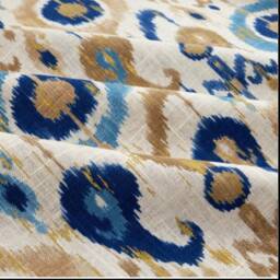 "Pair 25 Or 50"" Wide Richloom Holiday Linen Blend River Panels Drapes Cafe Curtains 24 36 48 63 84 96 108" - thumbnail 2