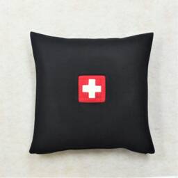 Handmade Wool Cushion Cover, in 6 Different Colors, 50 X cm - 20 20 Inches, With Swiss Cross, Elaborate Work Technique - thumbnail 4