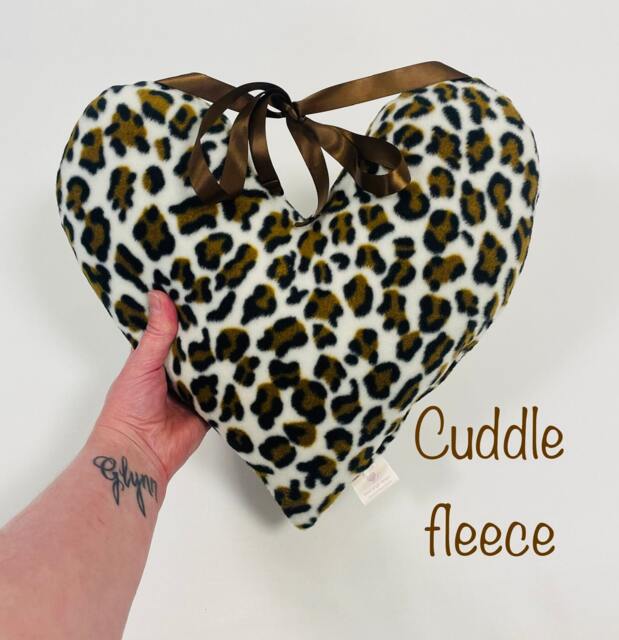 Super Soft Heart Pillow Mastectomy/Lumpectomy Surgery Chest Recovery Breast Cancer Cushion Leopard Print - image 1