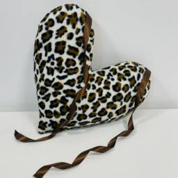 Super Soft Heart Pillow Mastectomy/Lumpectomy Surgery Chest Recovery Breast Cancer Cushion Leopard Print - thumbnail 2
