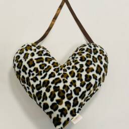 Super Soft Heart Pillow Mastectomy/Lumpectomy Surgery Chest Recovery Breast Cancer Cushion Leopard Print - thumbnail 4