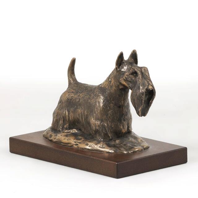 Scottish Terrier, Dog Wooden Base Statue, Limited Edition, Artdog - image 1