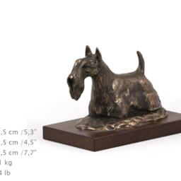 Scottish Terrier, Dog Wooden Base Statue, Limited Edition, Artdog - thumbnail 4