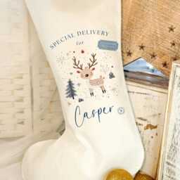 Personalised Santa Sack, Christmas First Present Eve Box, Stocking, Stocking - thumbnail 4