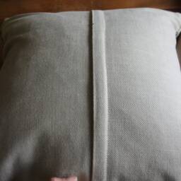 Handwoven Vintage Kilim Pillow Cover - Turkish Sofa Cushion, 20x20 - thumbnail 4