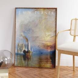William Turner Exhibition Art Print, J. M. W. Poster, The Fighting Temeraire, Classical Painting Art, Office Decor, A1/A2/A3/A4 - thumbnail 2