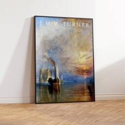 William Turner Exhibition Art Print, J. M. W. Poster, The Fighting Temeraire, Classical Painting Art, Office Decor, A1/A2/A3/A4 - thumbnail 3