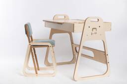 Adjustable Multifunctional Play, Art & Learning Kids Table Chair Set Julle/Wooden Desk & For Montessori Activities