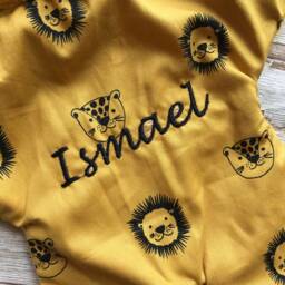Baby Lovey Blanket Lion, Cuddle Toy Lion With Name Embroidered, Shower Unisex Present - thumbnail 4