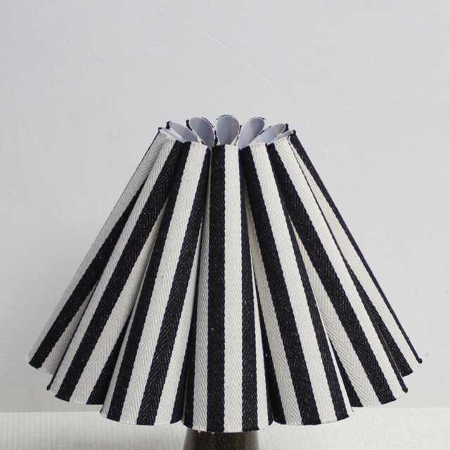 Black Stripe Fabric Lampshade For Home Decor -95# - image 1