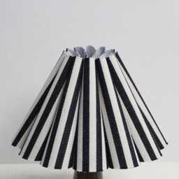 Black Stripe Fabric Lampshade For Home Decor -95# - thumbnail 1