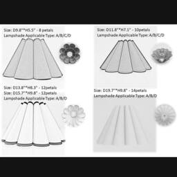 Black Stripe Fabric Lampshade For Home Decor -95# - thumbnail 2