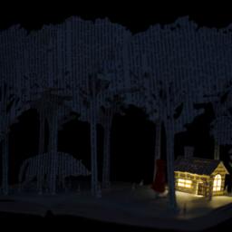 Red Riding Hood Book Sculpture - Altered Art With Led Light - thumbnail 3