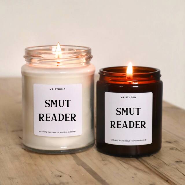 Smut Reader Candle, Book, Fandom, Bookish, Fairy, Fantasy, Literary Gifts For Readers, Book Lover Spicy Booktok, Booktube - image 1