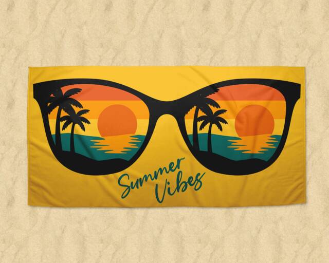 Beach Towel, Pool Custom Swim Holiday Summer Vibes, Hello Summer, Girls Holiday, Towel - image 1