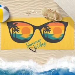 Beach Towel, Pool Custom Swim Holiday Summer Vibes, Hello Summer, Girls Holiday, Towel - thumbnail 2