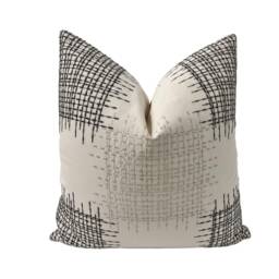 Pillow Cover Lee Jofa, Ostro in Oyster, Decorative High End Covers, Designer Fabrics, Pillows - thumbnail 1