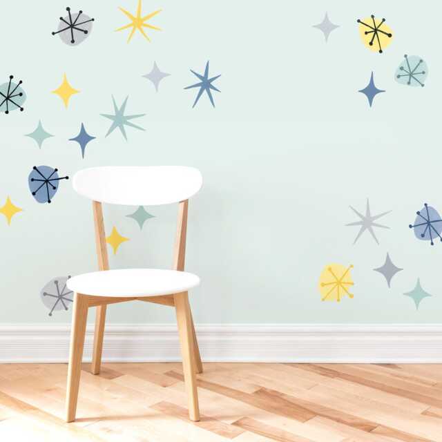 Atomic Stars - Peel-And-Stick Wall Decals Mej - image 1