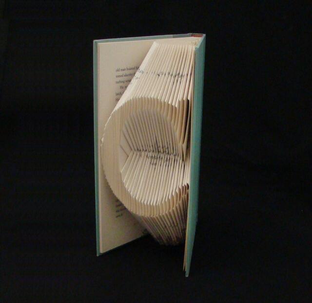C Monograms Folded-Book Art Sculpture - image 1