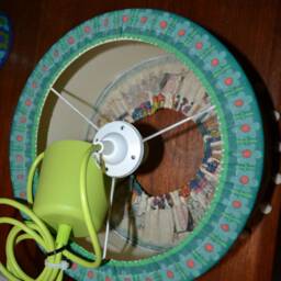 Vintage Pendant Lamp/Light, Green, Children's Room, 1970S Retro Vintage Mid-Century Seventies - thumbnail 3