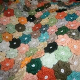 Newborn Crochet - Floral Baby Blanket Shower Gift - thumbnail 2
