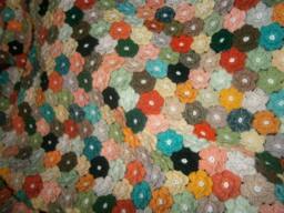 Newborn Crochet - Floral Baby Blanket Shower Gift