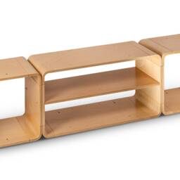 Wooden Bedside Table Nightstand Cabinet Shelf Bookshelf Sideboard 80x40x30 cm Scleica Modular System Japandi Mid Century Free Shipping - thumbnail 3