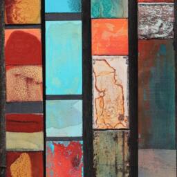 Orig. Abstract Modernistic Eclectic Global Ethnic Tribal Wood Cubistic Mid Centry Modern Wall Decor Sculpture Found Object Art Assemblage - thumbnail 2
