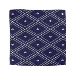 Microfiber Duvet Cover, Southwestern Geometric, Navy Beige White, Soft Bedding Set, Tribal Print Home Decor, Aztec Style Bedroom Accessories - thumbnail 2