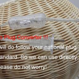 Handmade Rattan Table Lamp - Natural Woven Desk Lighting - thumbnail 4