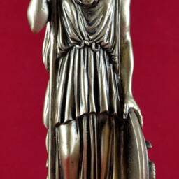 Athena Statue 10-Inch Greek Goddess Of Wisdom, Gold Patina Cast Marble - thumbnail 4
