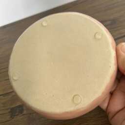 Handmade Ceramic Soap Dish Pink Ginkgo Leaf Design - thumbnail 4