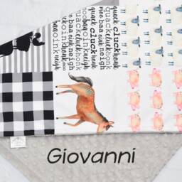 Personalized Farm Baby Blanket~Personalized Minky Blanket~Farm Nursery~Baby Girl Blanket~Baby Boy Blanket~Cow Baby Blanket~Farm Animal - thumbnail 2