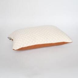 Decorative Designer Kumo Tawny Leather Scatter Cushion/Pillow Cover, Designer Pillow, Scandi Home Decor, Modern, Geometric Limited Edition - thumbnail 2