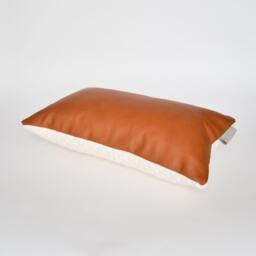 Decorative Designer Kumo Tawny Leather Scatter Cushion/Pillow Cover - thumbnail 2