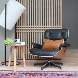Decorative Designer Kumo Tawny Leather Scatter Cushion/Pillow Cover, Designer Pillow, Scandi Home Decor, Modern, Geometric Limited Edition - thumbnail 4
