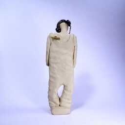 Handmade Ceramic Male Sculpture, Modern Art Figurine - thumbnail 4