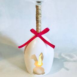 Wine Glass Candle Holder - thumbnail 2