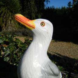 Hand Carved Wooden Painted Bird - Seagull - thumbnail 2
