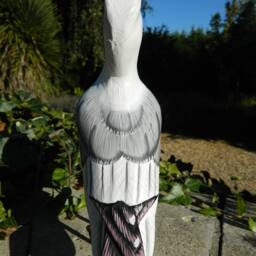 Hand Carved Wooden Painted Bird - Seagull - thumbnail 3
