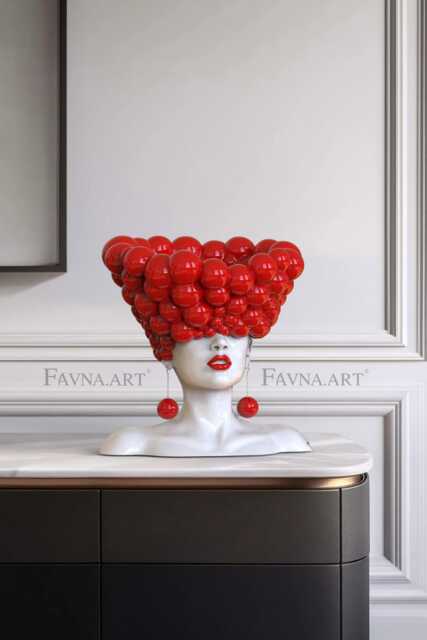 Luxury Statement Home Decor Woman Of Thoughts Sculpture - Modern Conceptual Art Contemporary Statue - image 1